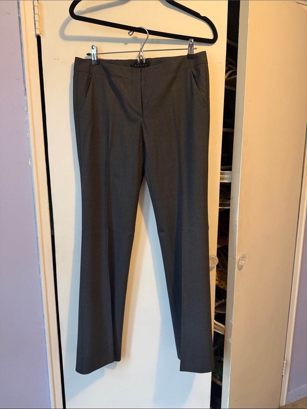 Classic Women's Dress Pants in Dark Grey
